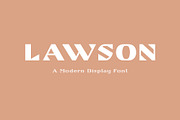 Lawson, a Font by Studio One Four (Thumbnail 1 of 6)
