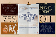Christmas Font Bundle Holiday SALE, a Font by Cloverons (Thumbnail 1 of 8)