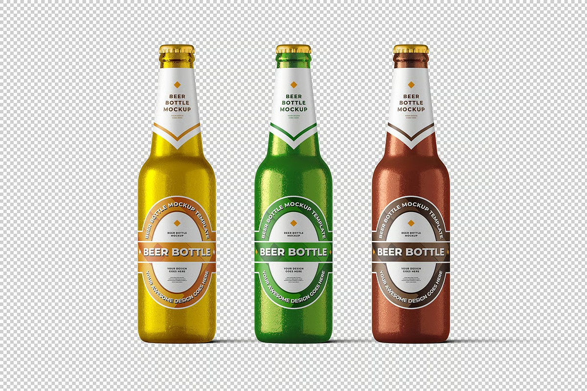Green Beer Bottle Mockup, a Product Mockup by zpackcreative (Photo 6 of 6)