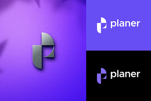 P Letter Monogram Symbol Logo Design