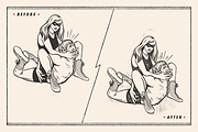 Distress Press For Photoshop, an Action Add-On by True Grit Texture Supply (Thumbnail 5 of 7)