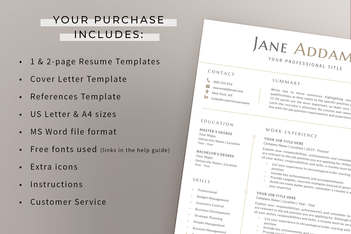 Professional Resume & Cover Letter, a Resume Template by Resume Bureau (Photo 5 of 5)