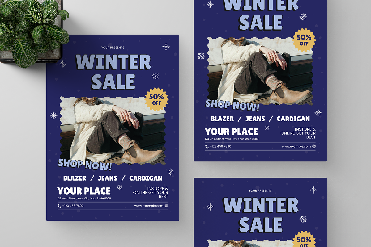 Fashion Winter Sale Flyer, a Flyer Template by Annora Studio (Photo 3 of 5)