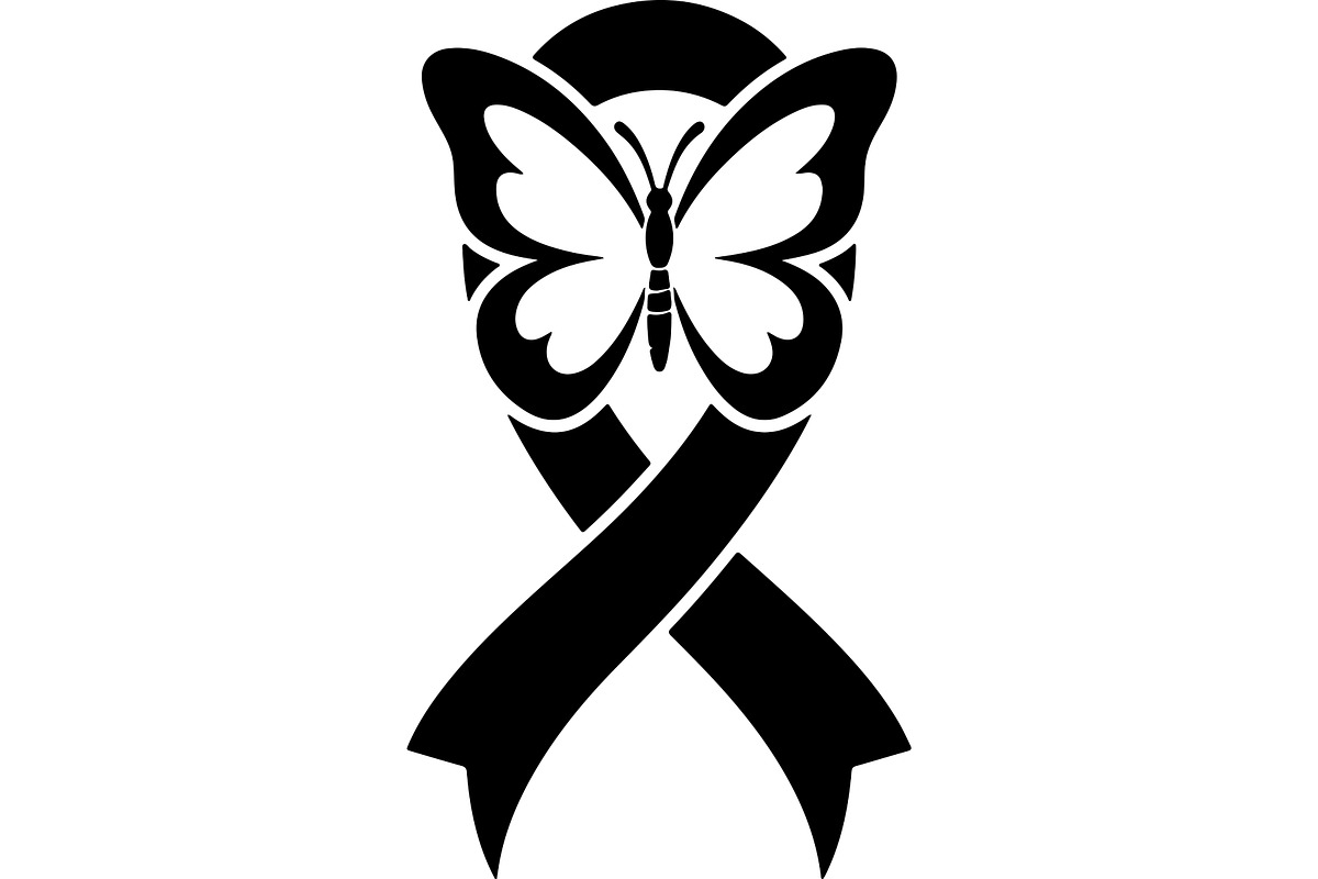 Breast Cancer Ribbon with Butterfly, a Seasonal Illustration by balal (Photo 15 of 17)