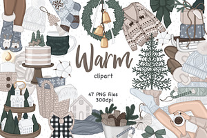 Warm Clipart, an Illustration by GlamArtZhanna