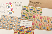 Watercolor Travel Clipart, an Object Graphic by Kitiri Space (Thumbnail 5 of 5)