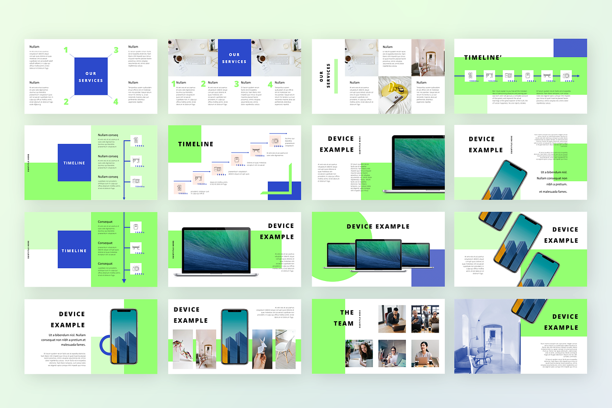 Block Google Slides - 2 Color Themes, a Presentation Template by chio.design - Khalay Chio (Photo 12 of 15)