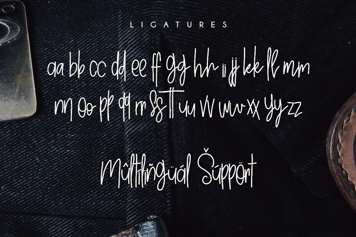 Skinny Jeans fashion logo font preview 5