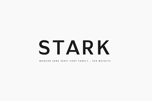 Stark - A Modern Sans Serif, a Sans Serif Font by Cassandra Cappello