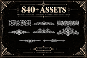 840+ Ornaments&Cybersigilism Bundle, an Object Graphic by Benone Studio (Thumbnail 3 of 11)