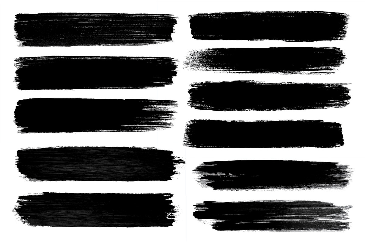 Watercolor Stroke Photoshop Brushes, a Brush Add-On by INTENTFX (Photo 3 of 4)