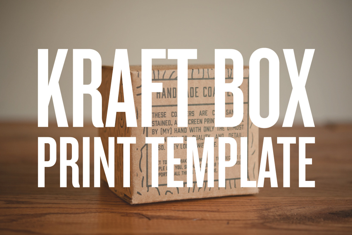 Print Template – 4x4 Kraft Box, a Templates & Theme by Brian Brubaker (Photo 1 of 5)