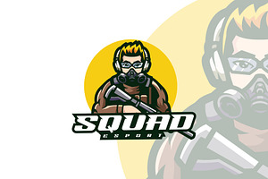 Squad Mascot Cartoon Logo Style., a Branding & Logo Template by ModalTampang
