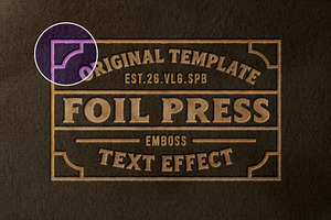 Foil Pressed Paper Template, a Layer Style Add-On by Design Squad