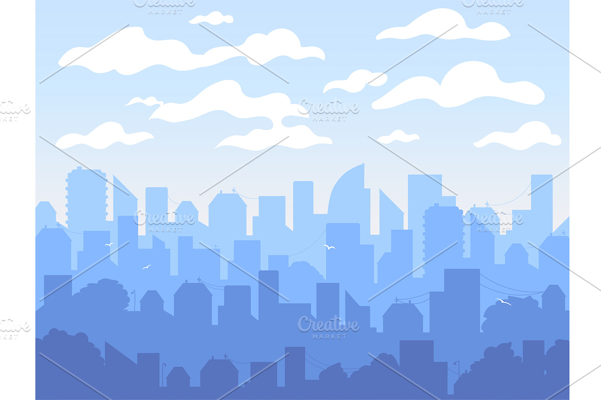 Cityscape city urban landscape, an Illustration by undrey
