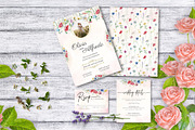 Wildflowers wedding invitation, an Invitation Template by Sania (Thumbnail 1 of 5)