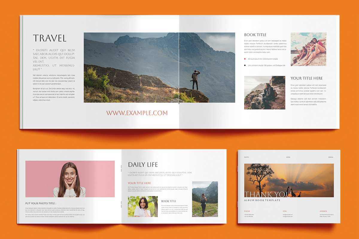 Minimal Photo Book Design Landscape, a Brochure Template by MightyDesign (Photo 6 of 9)