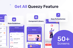 Queezy - Quiz App Mobile UI Kit