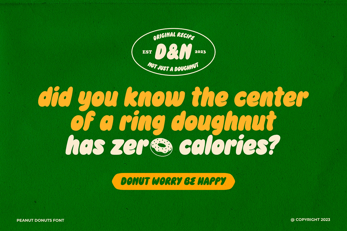 Peanut Donuts - Retro Bubble Type, a Symbol Font by ikiiko (Photo 5 of 7)