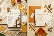 Tropical Marigold Wedding Invite, a Card Template by OORH Designs (Thumbnail 2 of 3)