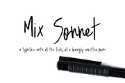 Sonnet — A Handwritten Semi-Script, a Script Font by Mix Fonts (Thumbnail 4 of 4)