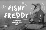 Fishy Freddy handwriting ugly font, a Handwritten Font by ugly type (Thumbnail 1 of 8)