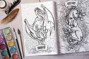 BESTIARY - Coloring Book, a Decorative Illustration by AntonPix Studio (Thumbnail 8 of 20)