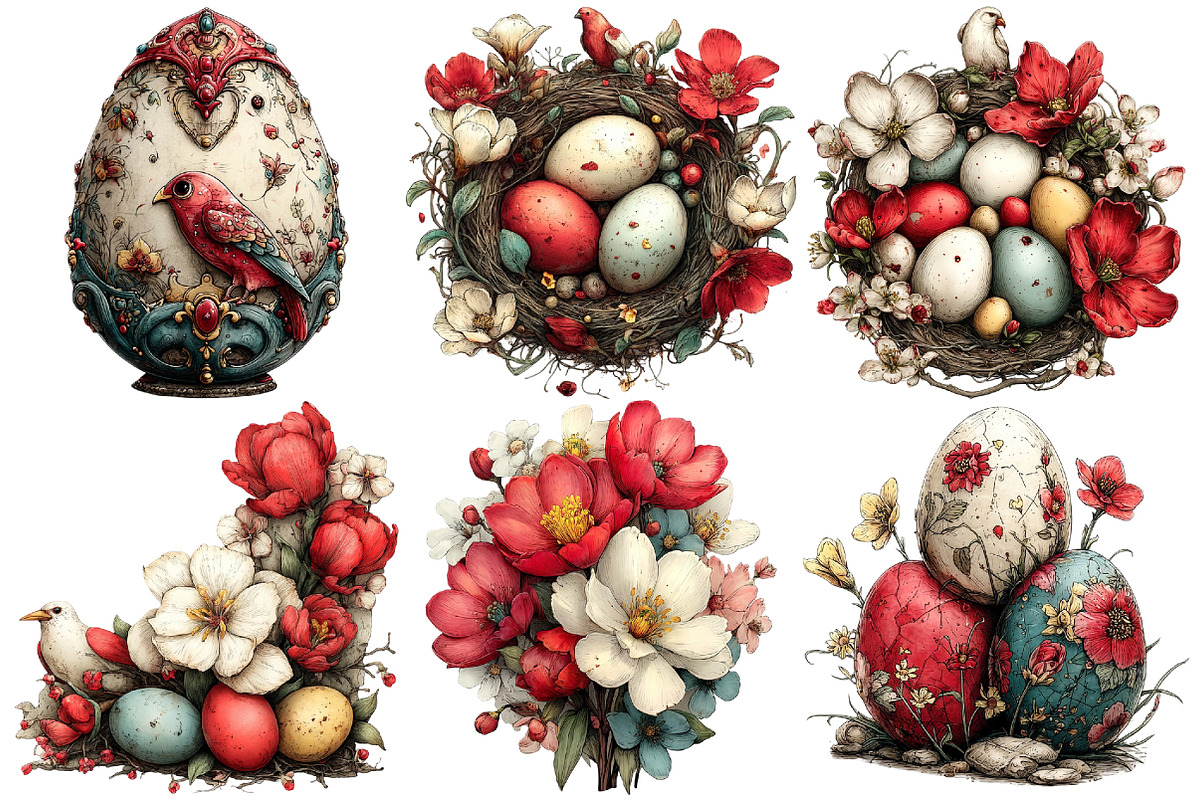 Easter Clipart Violet Easter, an Illustration by Pixels.Craft (Photo 5 of 5)