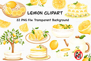 Lemon clipart, a Food Illustration by Vavavan Artwork (Thumbnail 1 of 4)