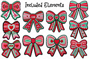 Crochet Valentine Coquette Bow Clipa, an Illustration by cherrydesign (Thumbnail 2 of 4)