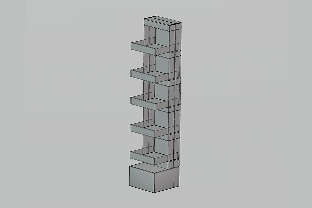 Cardboard display stand 3d model, an Object 3D Model by fahad121 (Photo 5 of 5)