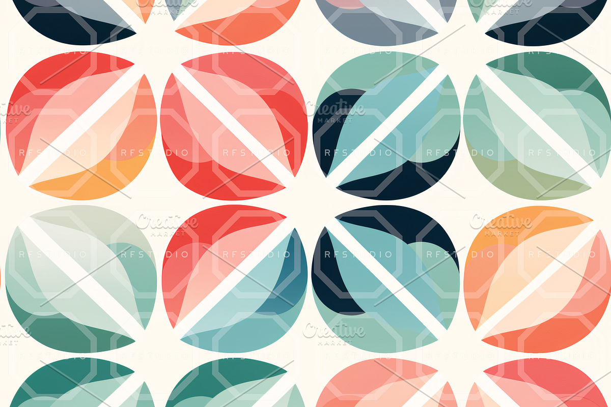 MOD DREAMSCAPE. Seamless Patterns, a Pattern Graphic by RefinedFantasyStudio (Photo 4 of 9)