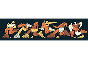 Running people set + backgrounds, a Sport Illustration by PaperTrident (Thumbnail 5 of 13)