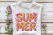 Floral Summer Coquette Summer Bow, an Illustration by CraftArtStudio (Thumbnail 2 of 4)