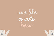 Hello Bear | Cute Script Font, a Script Font by Lightsense (Thumbnail 2 of 11)