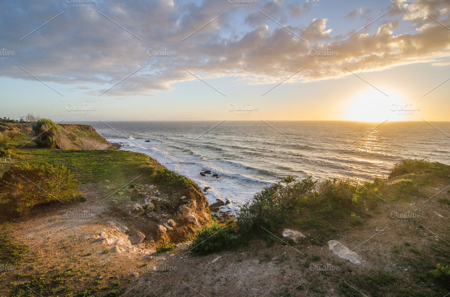 Sunset Cliff Pacific Ocean