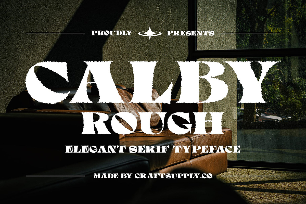Calby Rough, a Serif Font by Craft Supply Co. (Photo 1 of 8)