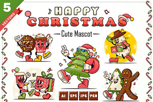 Funny Character Mascot Christmas