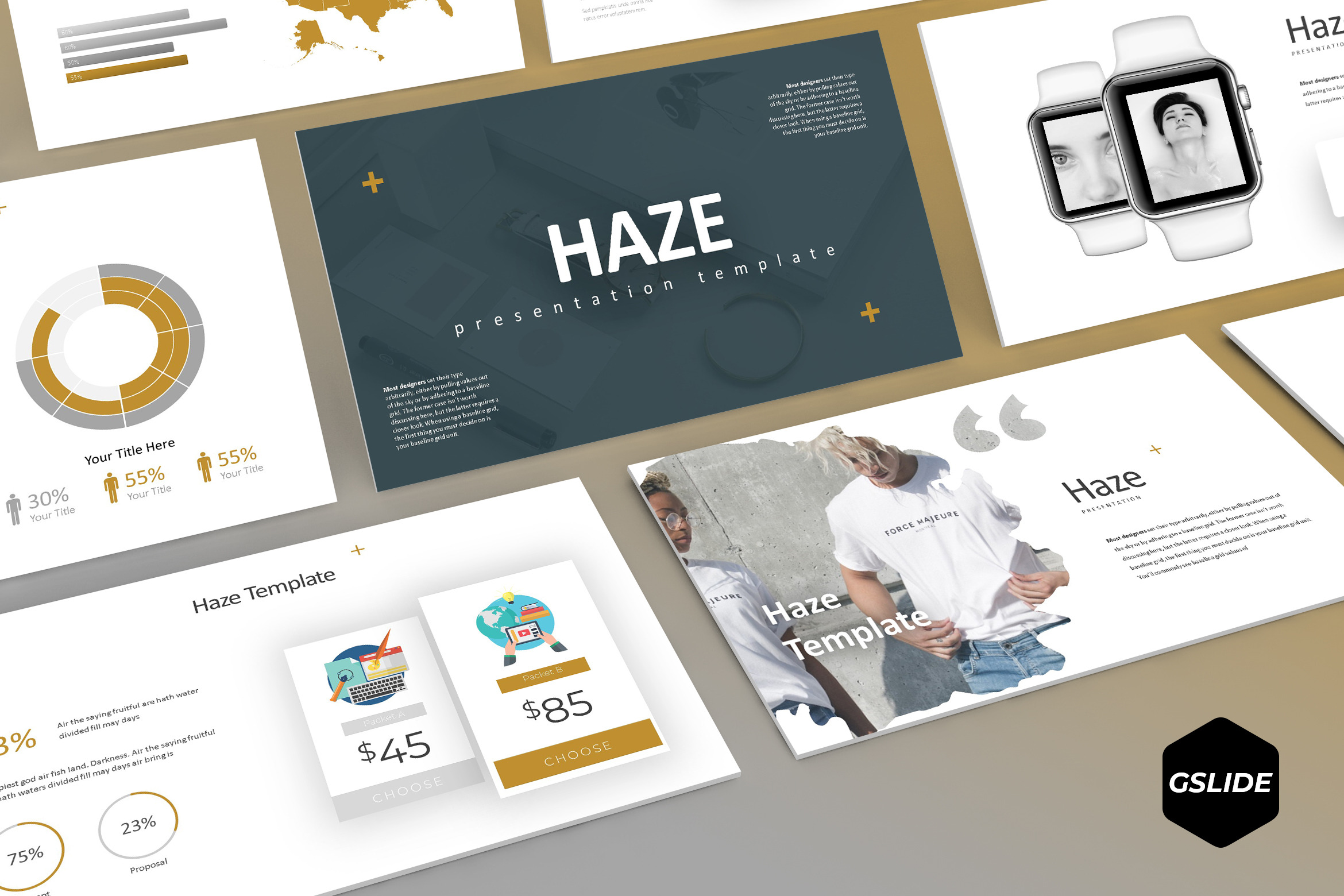Haze - Google Slides Template, a Presentation Template by AQR Studio