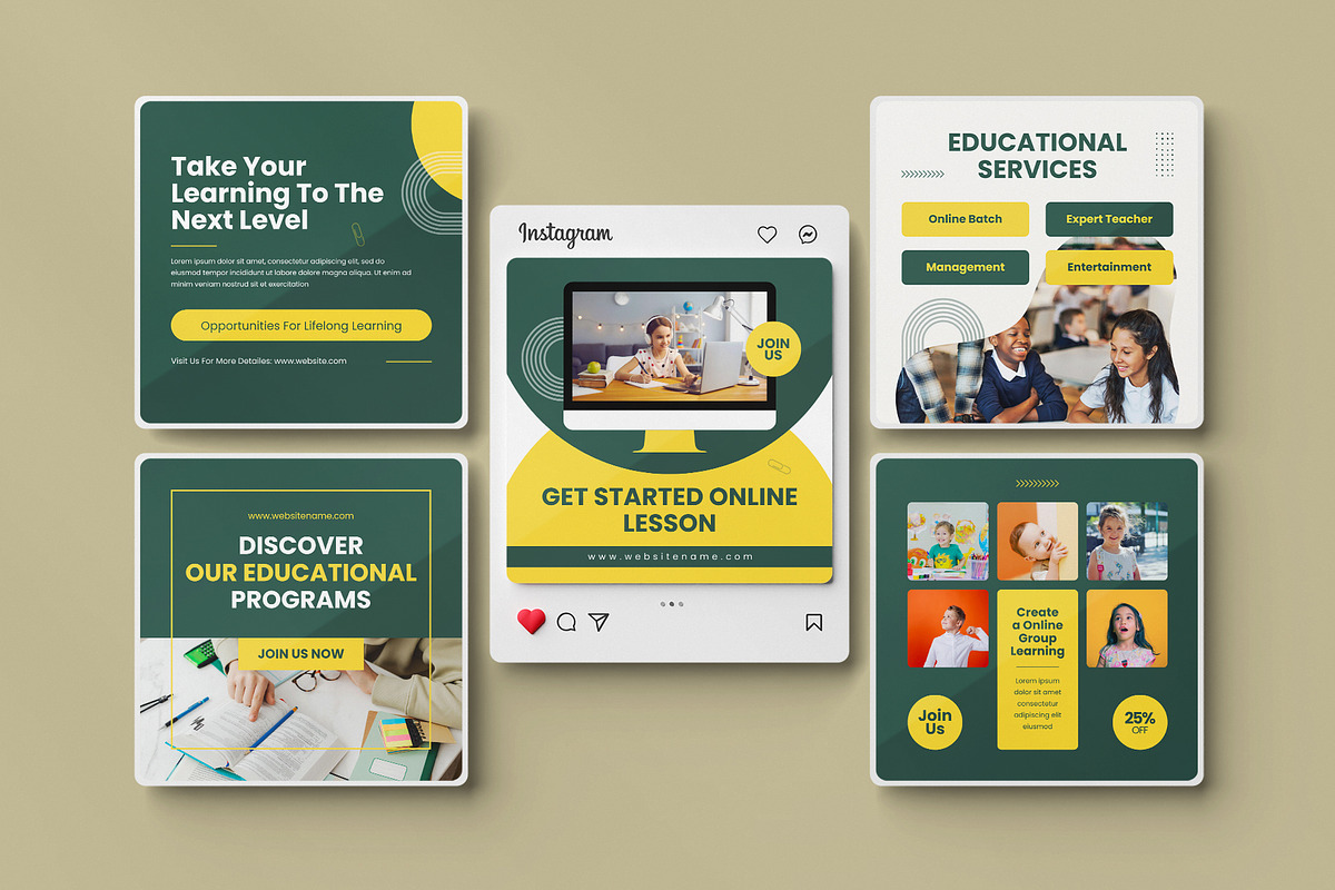 Education Instagram Post | Canva, a Social Media Template by Pixelpick (Photo 4 of 5)