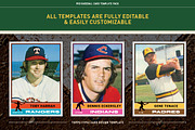 1970's Pro Baseball Card Templates, a Card Template by Chris Weibring (Thumbnail 6 of 11)