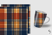 Denim Autumn Plaid Seamless Pattern, a Pattern Graphic by Creative Store (Thumbnail 3 of 5)