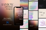 Vintage Rainbow Gradient Quotes IG, a Social Media Template by ALunadoki Design (Thumbnail 1 of 5)