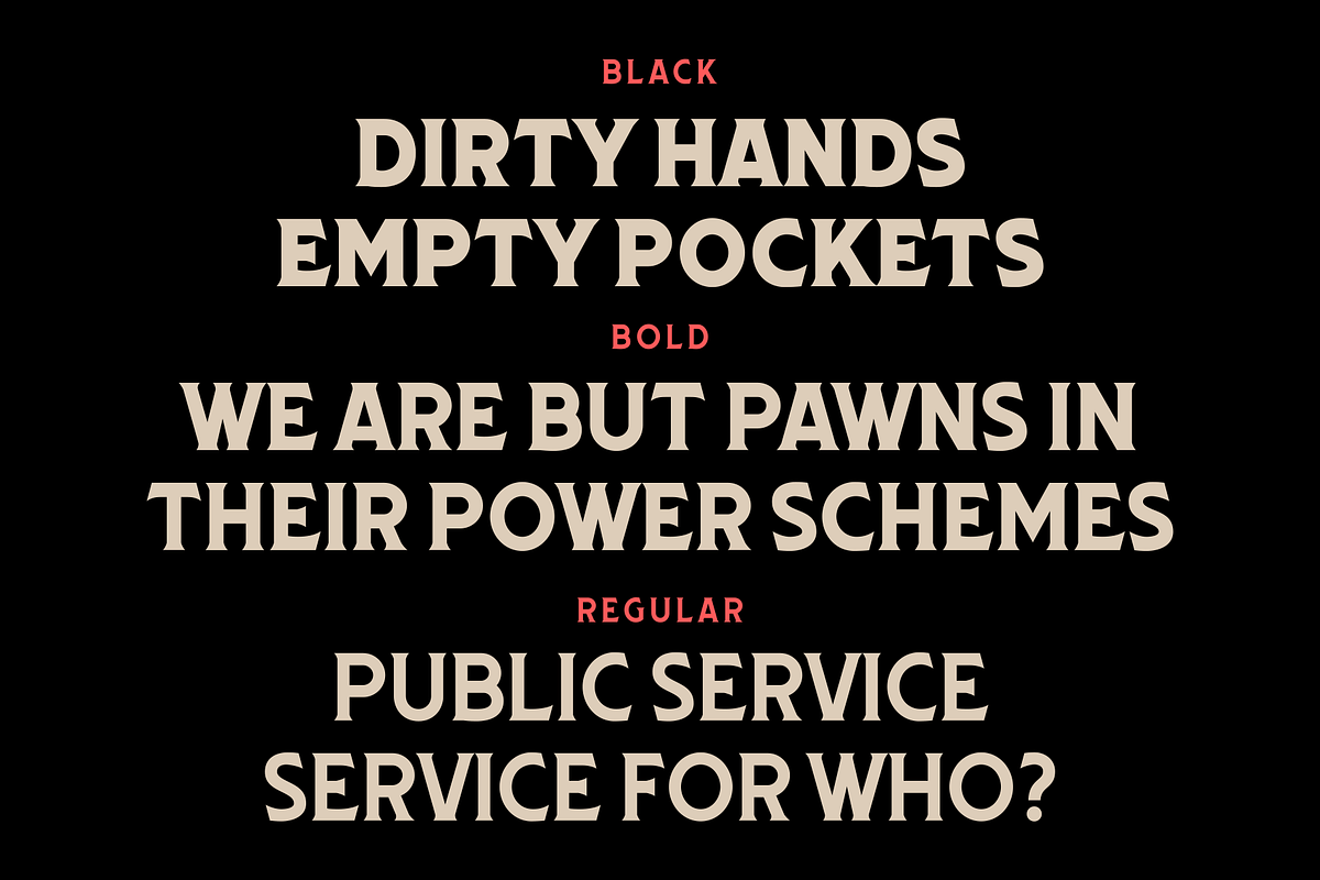 Hoektand Typeface, a Serif Font by Frantic Disorder (Photo 5 of 6)
