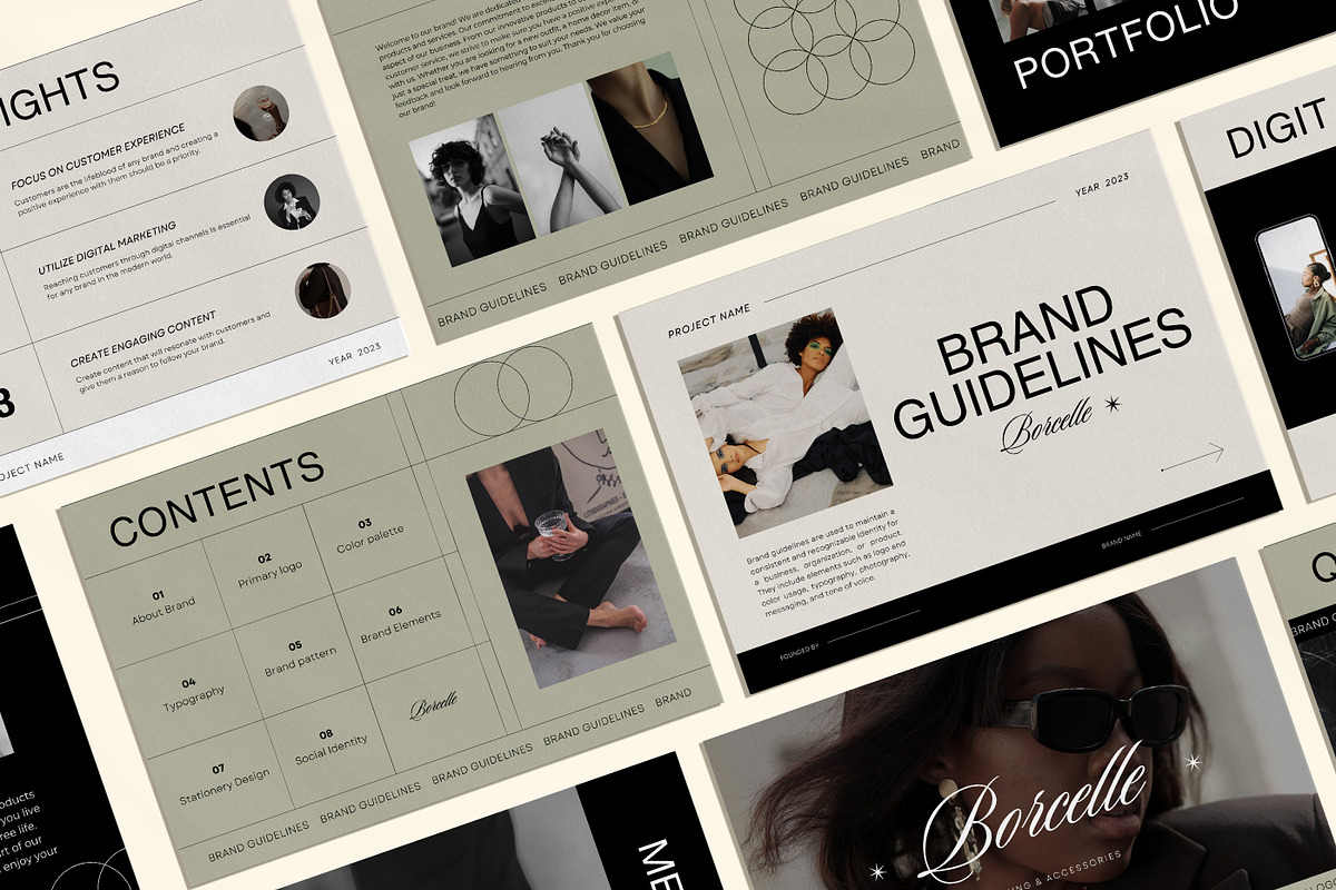 ATLANTA Brand Guidelines Template, a Branding & Logo Template by Amaré Creative (Photo 1 of 10)