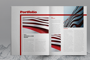 Red Business Brochure Template