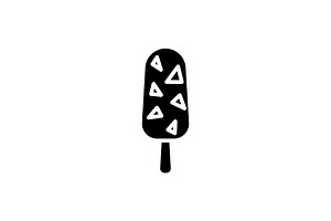 Ice Lolly, Ice Cream Icon. Simple