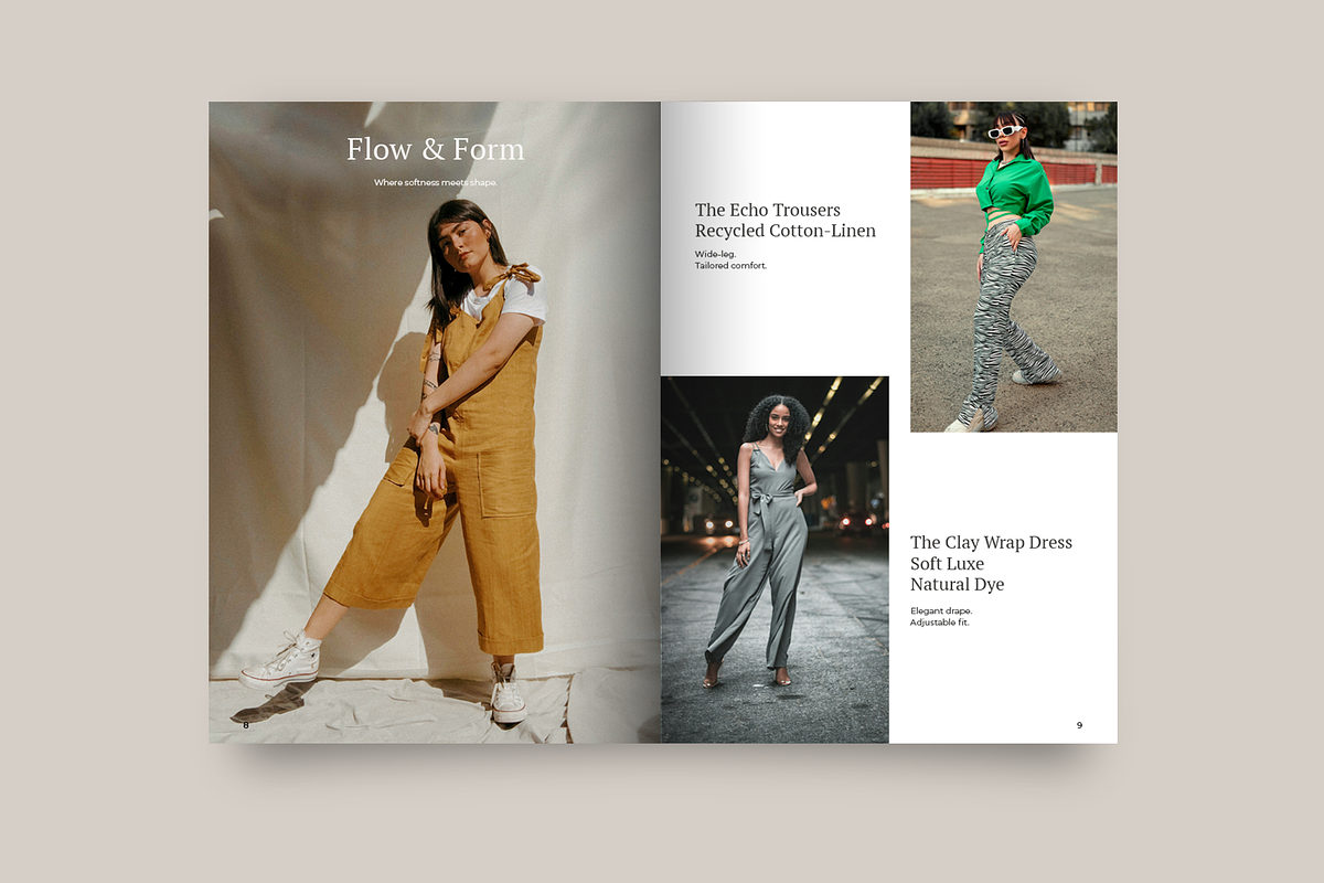 Minimal Fashion Lookbook Template preview 5