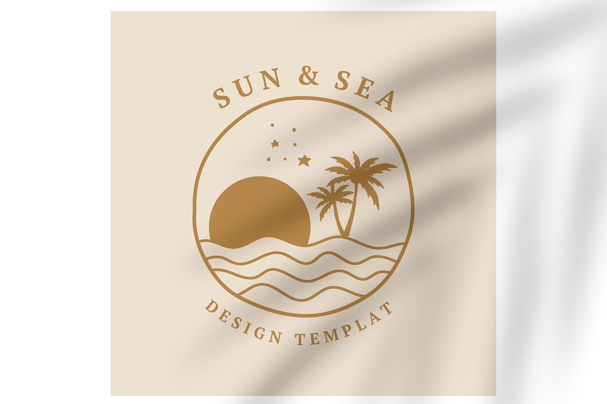 Sun bohemian logo tempplate 2#, a Branding & Logo Template by Piixypeach (Photo 7 of 7)