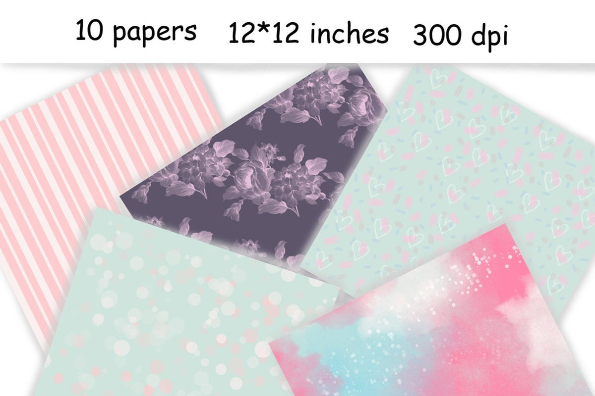 My Weekend Pattern | Pastel Paper, a Pattern Graphic by GlamArtZhanna (Photo 3 of 3)